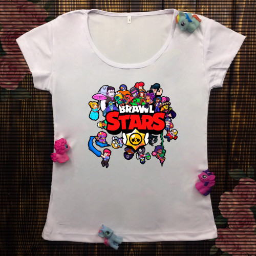 Жіноча футболка з принтом - Brawl stars