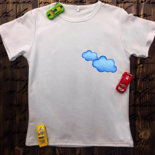 Чоловіча футболка з принтом - Хмари