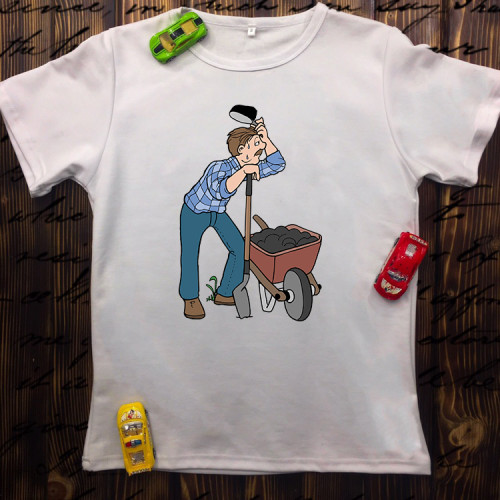 Чоловіча футболка з принтом - Фермер
