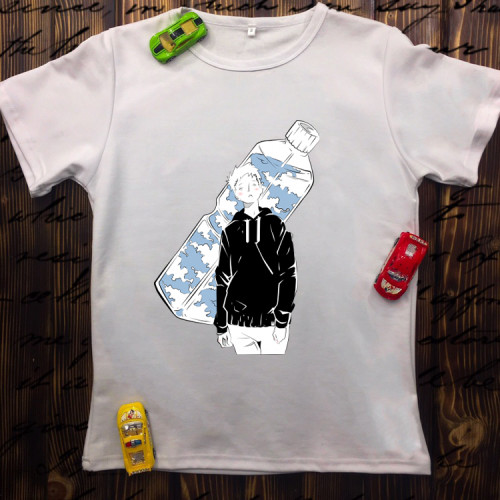 Чоловіча футболка з принтом - Boy And Water