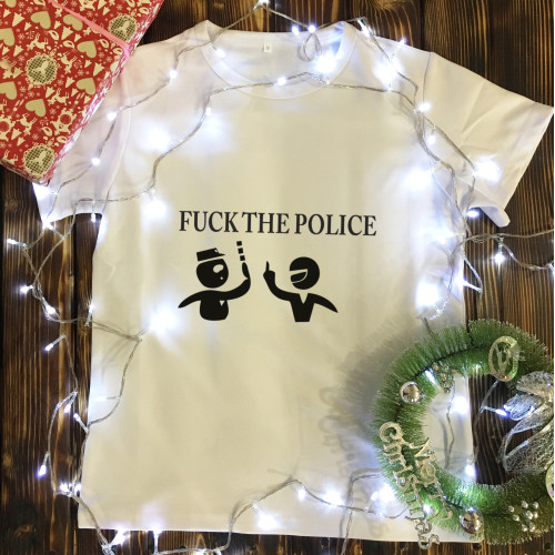 Чоловіча футболка з принтом - Fuck the Police