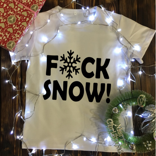 Чоловіча футболка з принтом - F * ck Snow