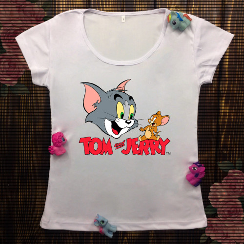Жіноча футболка з принтом - Том і Джеррі 