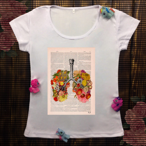 Жіноча футболка з принтом - Легені
