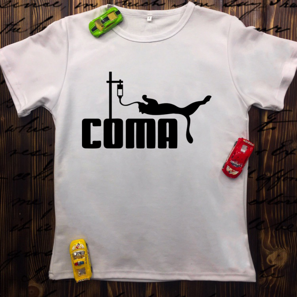 Чоловіча футболка з принтом - Coma
