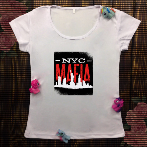 Жіноча футболка з принтом - Нью Йорк Мафія