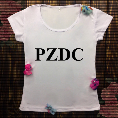 Жіноча футболка з принтом - PZDC