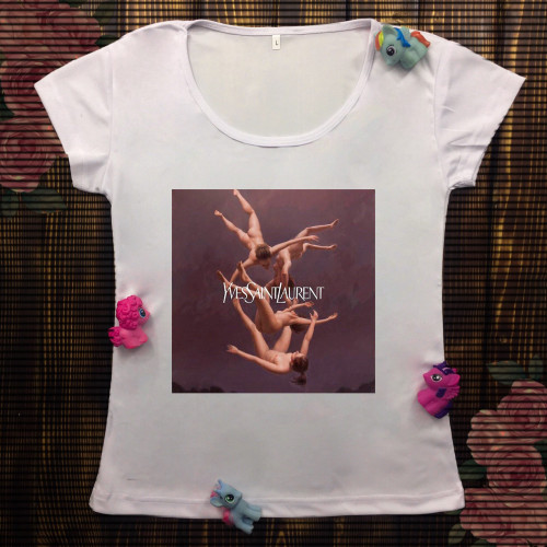 Жіноча футболка з принтом - YvesSaintLaurent