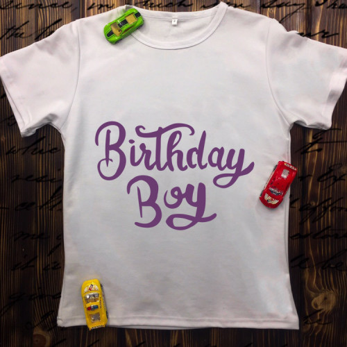 Чоловіча футболка з принтом - Birthday boy