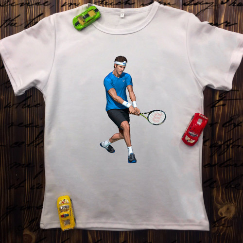 Чоловіча футболка з принтом - Теніс 