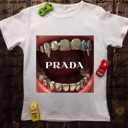 Чоловіча футболка з принтом - Prada