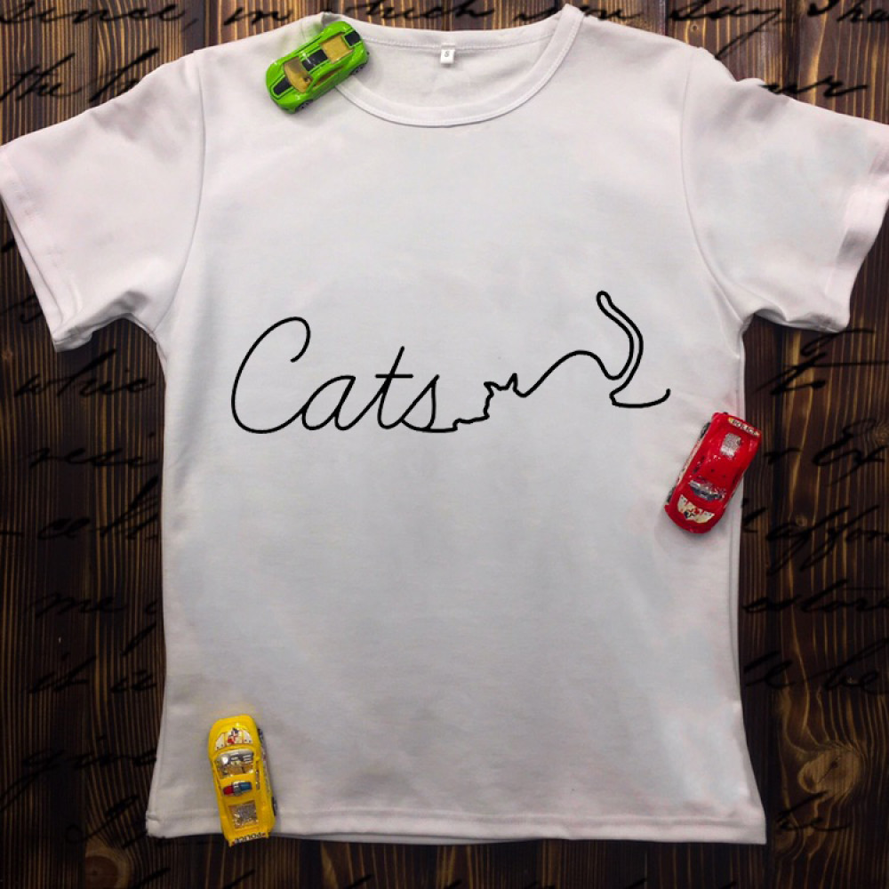 Чоловіча футболка з принтом - Cat