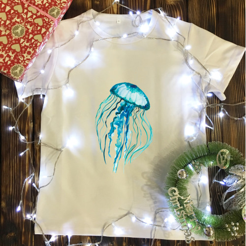 Чоловіча футболка з принтом - Медуза