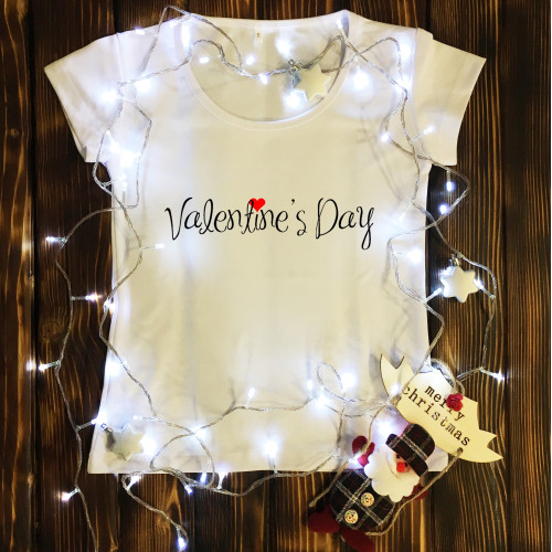 Жіноча футболка з принтом - День Валентина