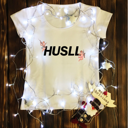 Жіноча футболка з принтом - Huslle Angels