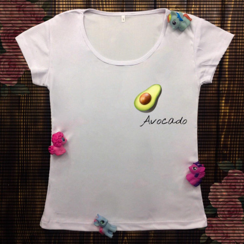 Жіноча футболка з принтом - Avocado