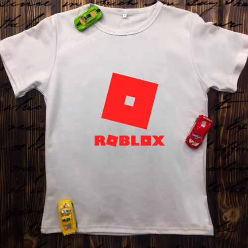 Чоловіча футболка з принтом - Roblox Логотип