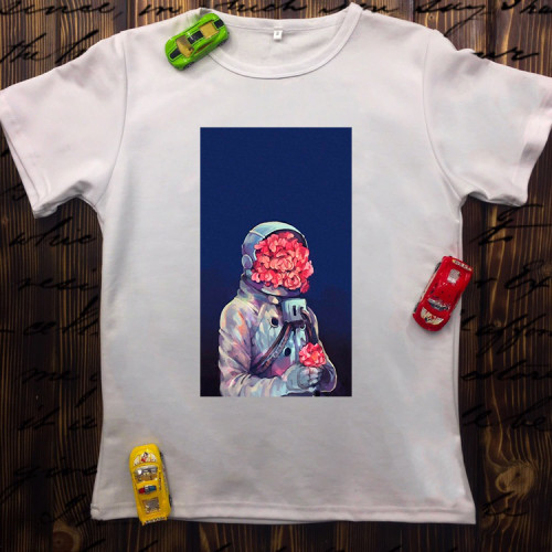 Чоловіча футболка з принтом - Космонавт