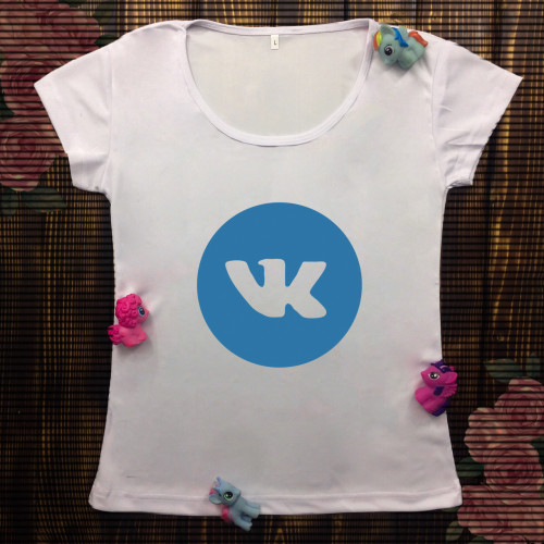 Жіноча футболка з принтом - Вконтакті