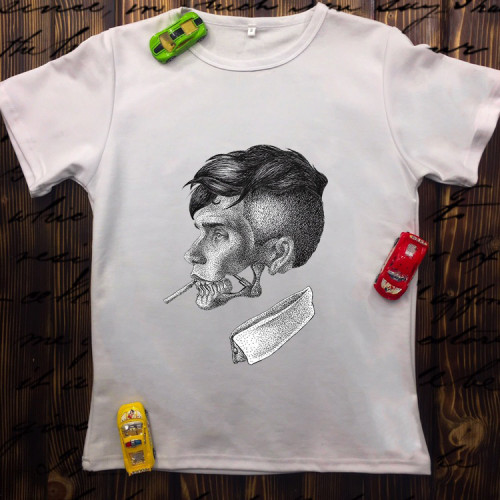 Чоловіча футболка з принтом - Томас Шелбі 