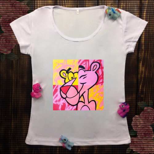 Жіноча футболка з принтом - Art Pink Panther