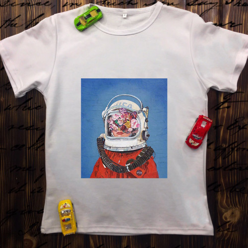 Чоловіча футболка з принтом - Космонавт USA