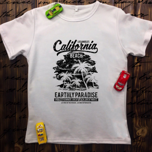 Чоловіча футболка з принтом - Каліфорнія