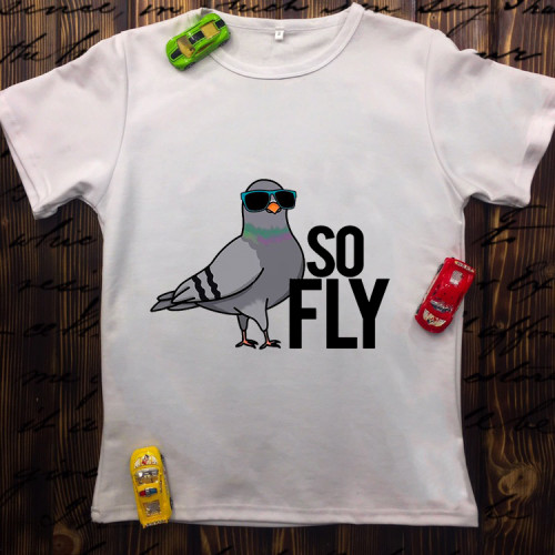Чоловіча футболка з принтом - So fly