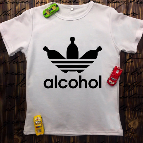 Чоловіча футболка з принтом - Alcohol