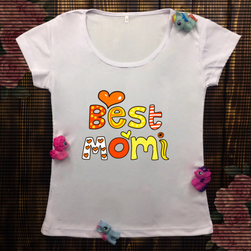 Жіноча футболка з принтом - Best Momi
