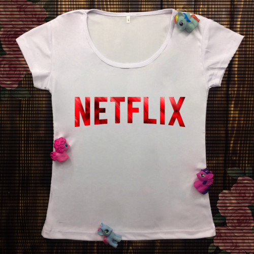 Жіноча футболка з принтом - Netflix 