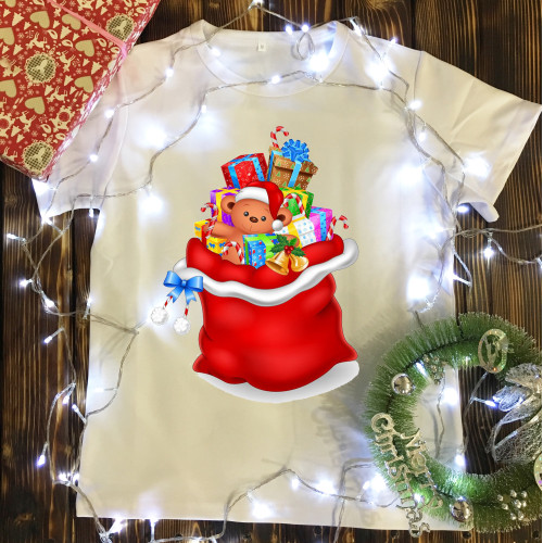 Дитяча футболка з принтом - Новорічні подарунки