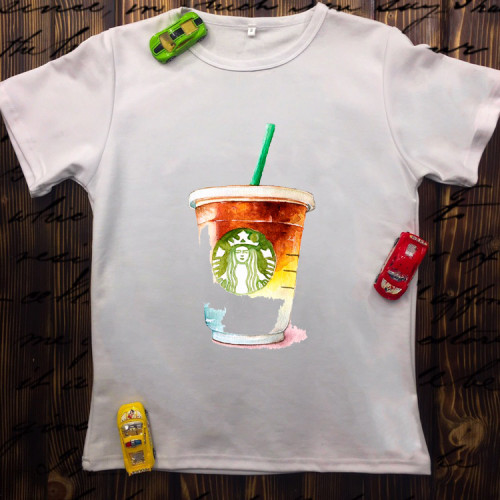 Чоловіча футболка з принтом - Starbucks