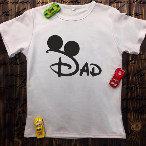 Чоловіча футболка з принтом - Дісней тато