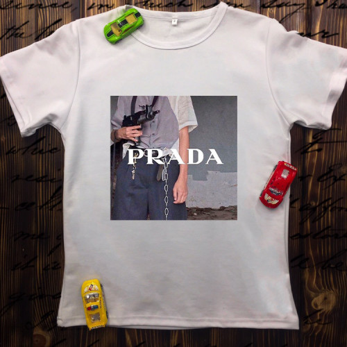 Чоловіча футболка з принтом - Prada