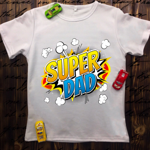 Чоловіча футболка з принтом - Super Dad