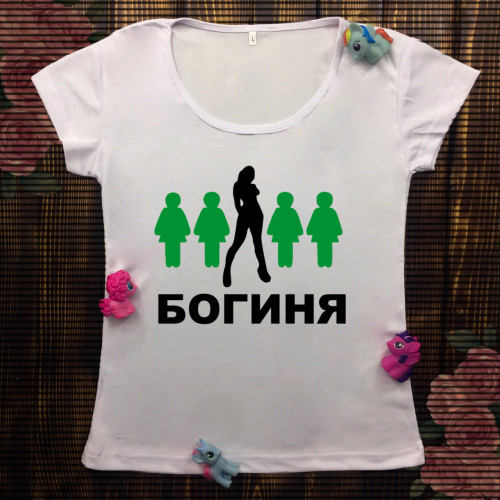 Жіноча футболка з принтом - Богиня