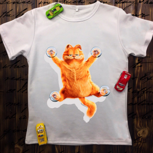 Чоловіча футболка з принтом - Кіт Гарфілд