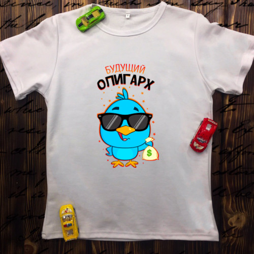 Дитяча футболка з принтом - Майбутній олігарх 