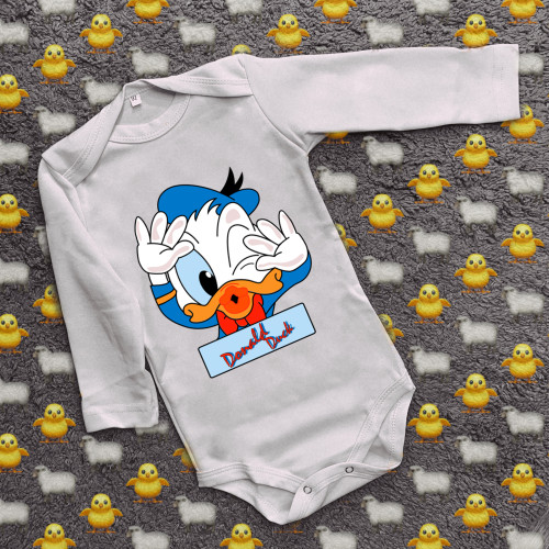 Дитячий боді з принтом - Donald Duck