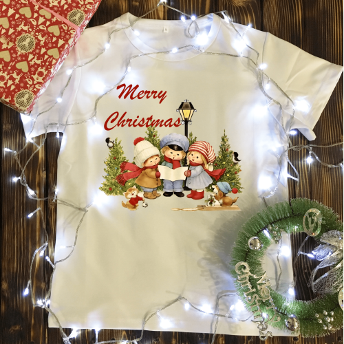 Чоловіча футболка з принтом - Merry Christmas