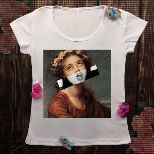 Жіноча футболка з принтом - Дівчина Арт