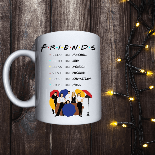 Чашка з принтом - Парасольки Friends
