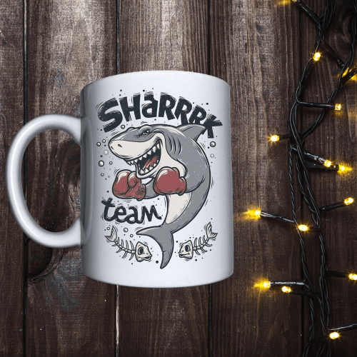 Чашка з принтом - SHARRRK TEAM