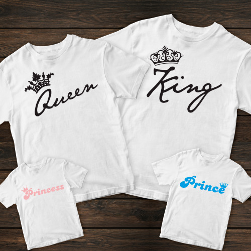 Сімейні футболки з принтом - Королівська родина