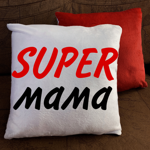 Подушка з принтом - Супер Мама