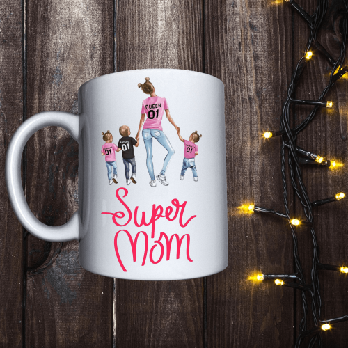 Чашка з принтом - Super Mom