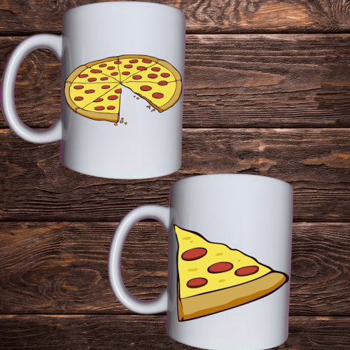Чашка з принтом - Піца