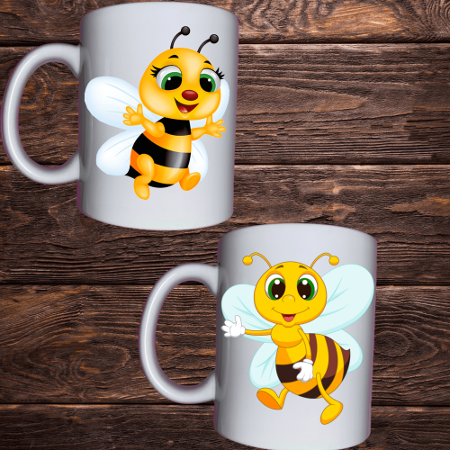Чашка з принтом - Бджілки
