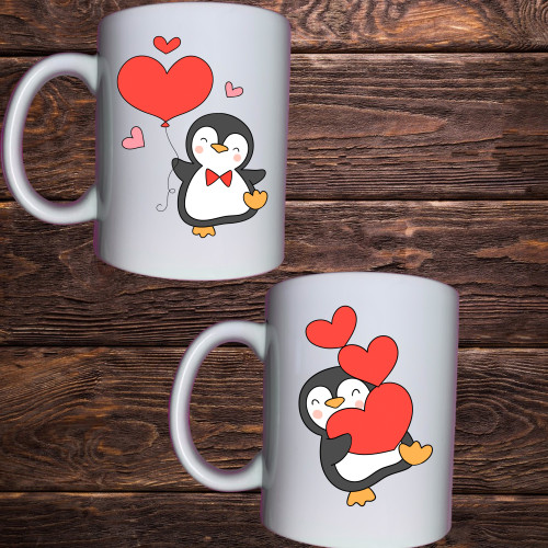 Чашка з принтом - Пінгвіни